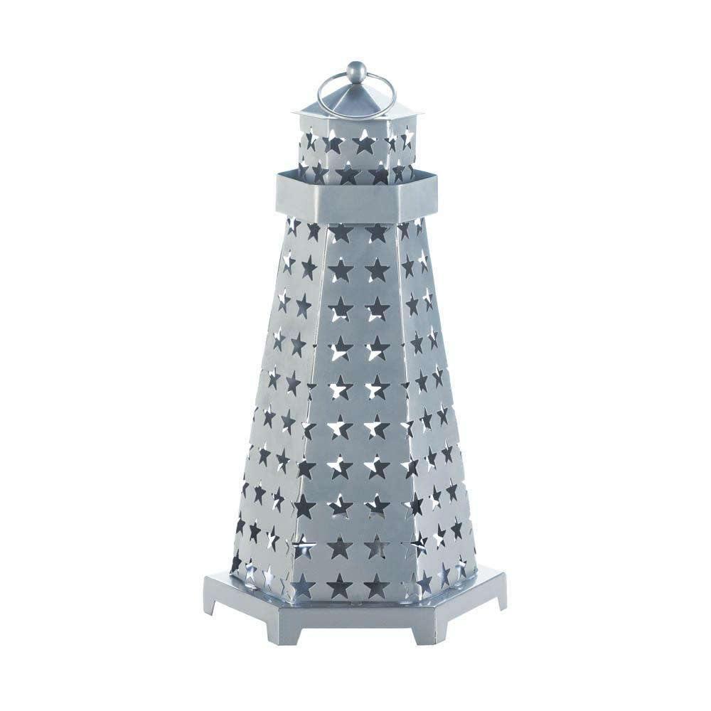 Silver Star Lighthouse Lantern - The Fox Decor