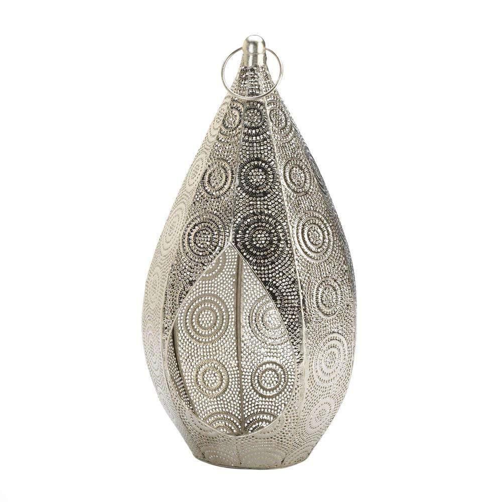 Silver Teardrop Lantern