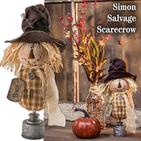Simon Salvage Scarecrow - The Fox Decor