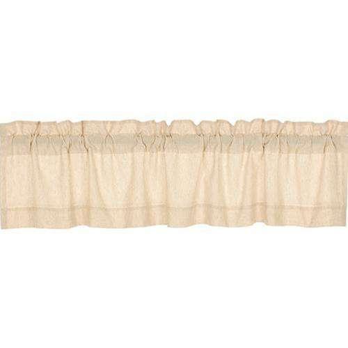 Simple Life Flax Natural Valance, 16x72 - The Fox Decor