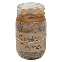 Thumbnail for Simpler Thyme Jar Candle, 16oz - The Fox Decor