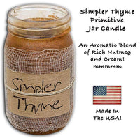 Thumbnail for Simpler Thyme Jar Candle, 16oz - The Fox Decor
