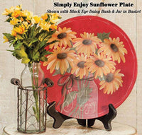 Thumbnail for Simply Enjoy Sunflower Plate HS Plates & Signs CWI+ 