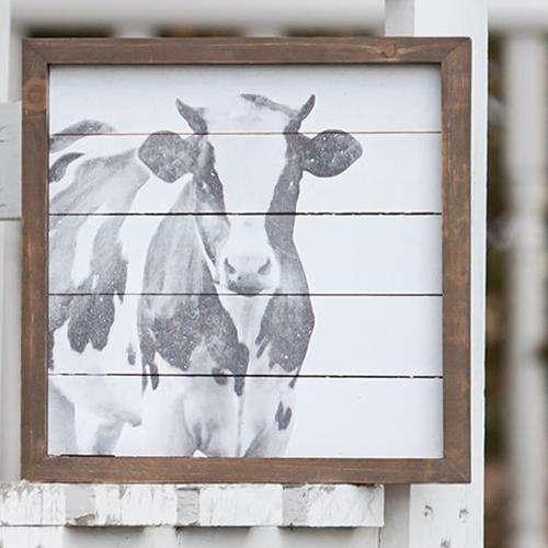 Simply Farmhouse Cow Sign - The Fox Decor