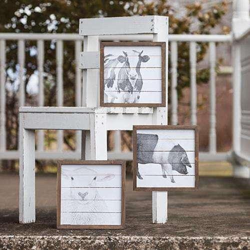 Simply Farmhouse Sign - Sheep - The Fox Decor