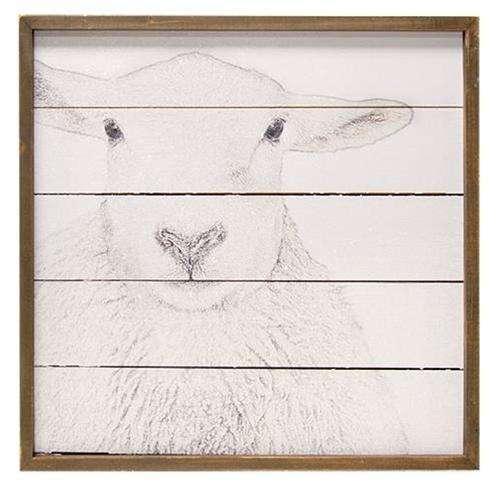 Simply Farmhouse Wall Sign - Sheep - The Fox Decor