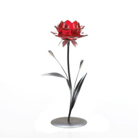 Single Red Flower Candle Holder - The Fox Decor