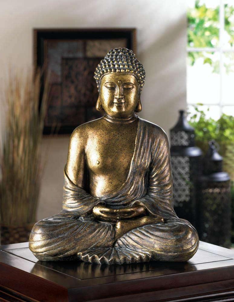 Sitting Buddha Statue - The Fox Decor