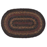 Thumbnail for Slate Oval Braided Rug CWI Gifts 20x30 inch 