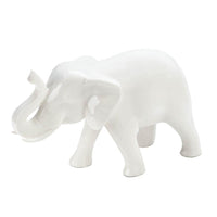 Thumbnail for Sleek White Elephant Figurine - The Fox Decor