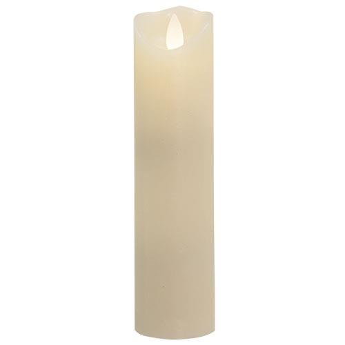 Slender Ivory Flicker Candle, 8" LED Pillar Candles CWI+ 