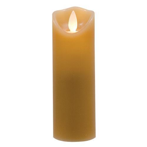 Slender Tan Flicker Candle, 6" - The Fox Decor