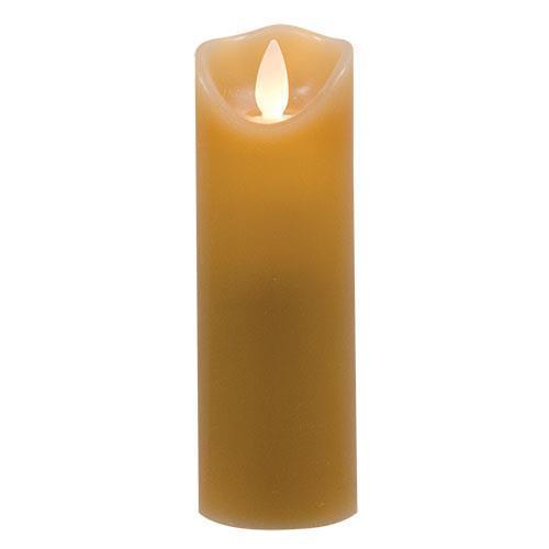 Slender Tan Flicker Candle, 6" Pillars/Tealights/Votives CWI+ 