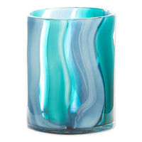 Thumbnail for Small Blue Cylinder Glass Vase
