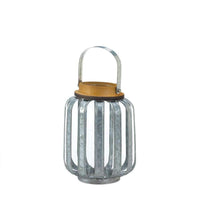 Small Galvanized Metal Lantern - The Fox Decor