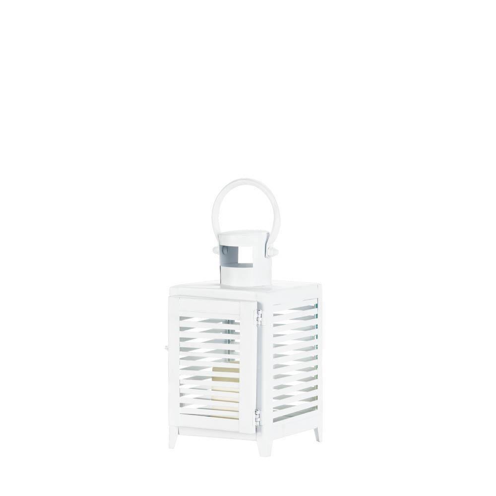 Small White Horizon Lantern - The Fox Decor
