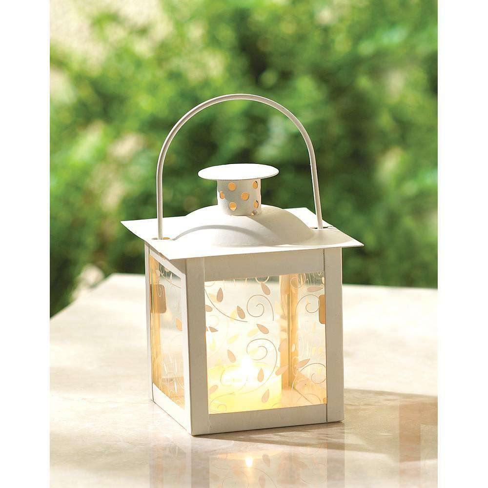 Small White Lantern - The Fox Decor