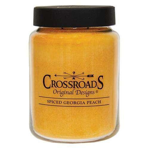 Spiced Georgia Peach Jar Candle, 26oz Classic Jar Candles CWI+ 