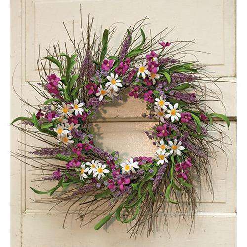 Spring Flower & Phlox Wreath, 24" Wreaths CWI+ 