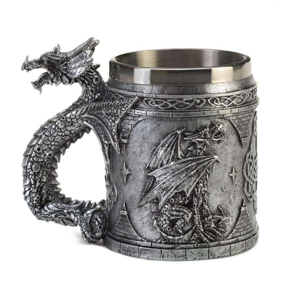 Stainless Steel Dragon Mug - The Fox Decor