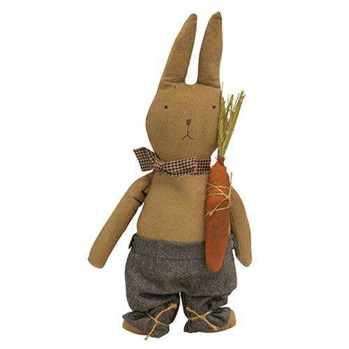 Standing Bunny w/ Carrot, 15.5 inch Country Dolls & Chairs CWI+ 