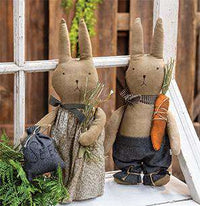 Thumbnail for Standing Bunny w/ Carrot, 15.5 inch Country Dolls & Chairs CWI+ 
