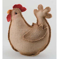 Standing Burlap Rooster - The Fox Decor