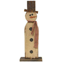 Thumbnail for Standing Corrugated Metal Snowman Tabletop & Decor CWI+ 