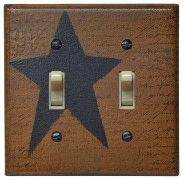Star Double Switch Plate Cover - The Fox Decor