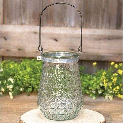 Starburst Cut Glass Lantern Lanterns/Lids CWI Gifts 