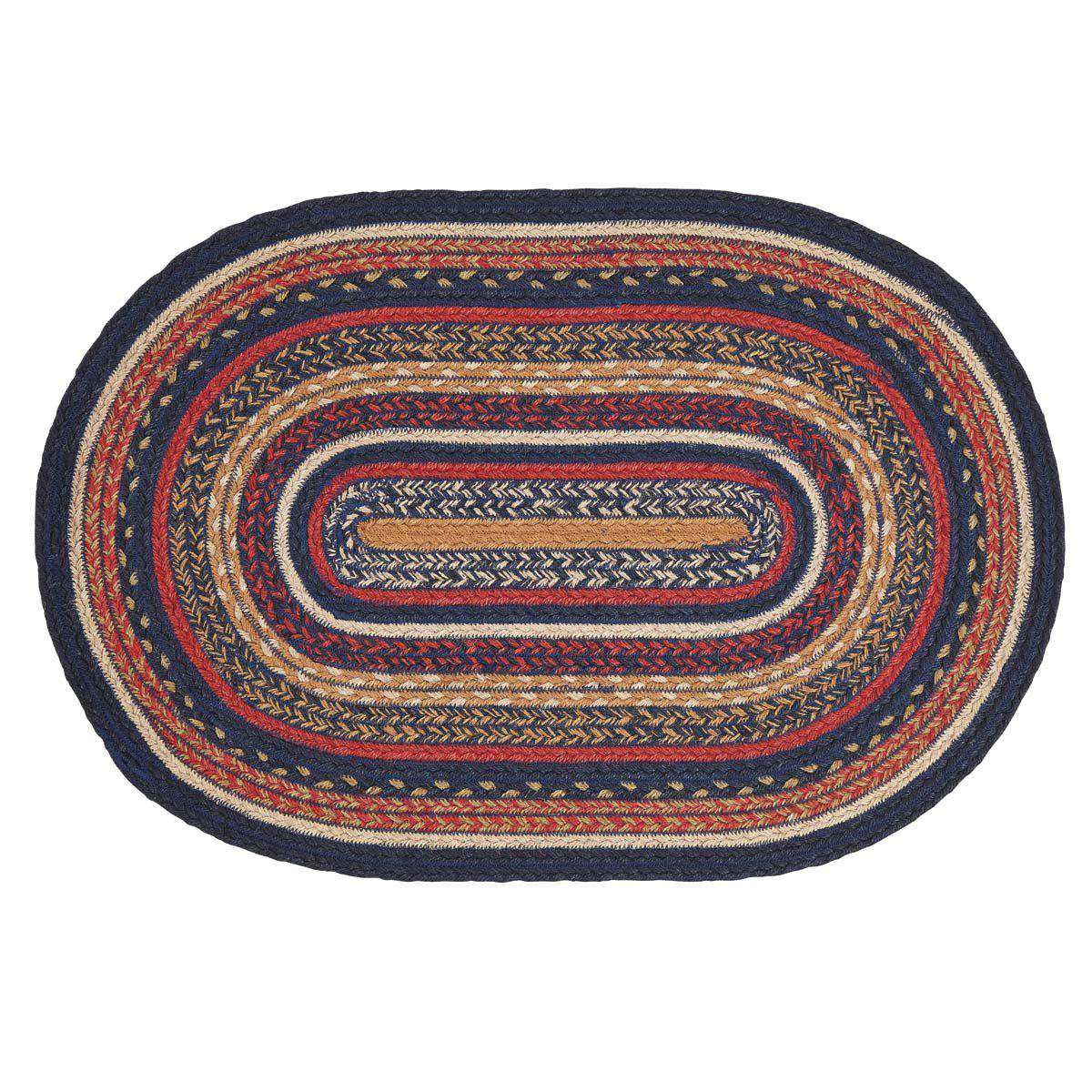 Stratton Jute Braided Rugs Oval VHC Brands Rugs VHC Brands 20" x 30" 
