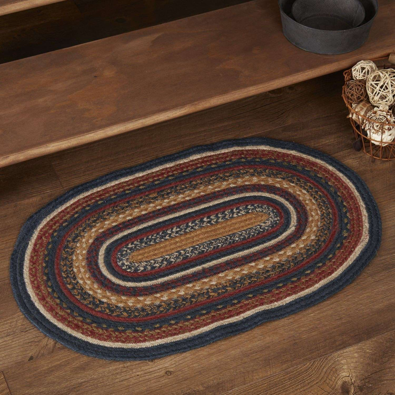 Stratton Jute Braided Rugs Oval VHC Brands Online - The Fox Decor