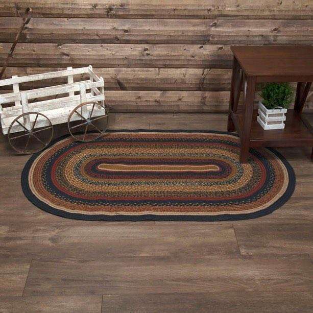 Stratton Jute Braided Rugs Oval VHC Brands Rugs VHC Brands 
