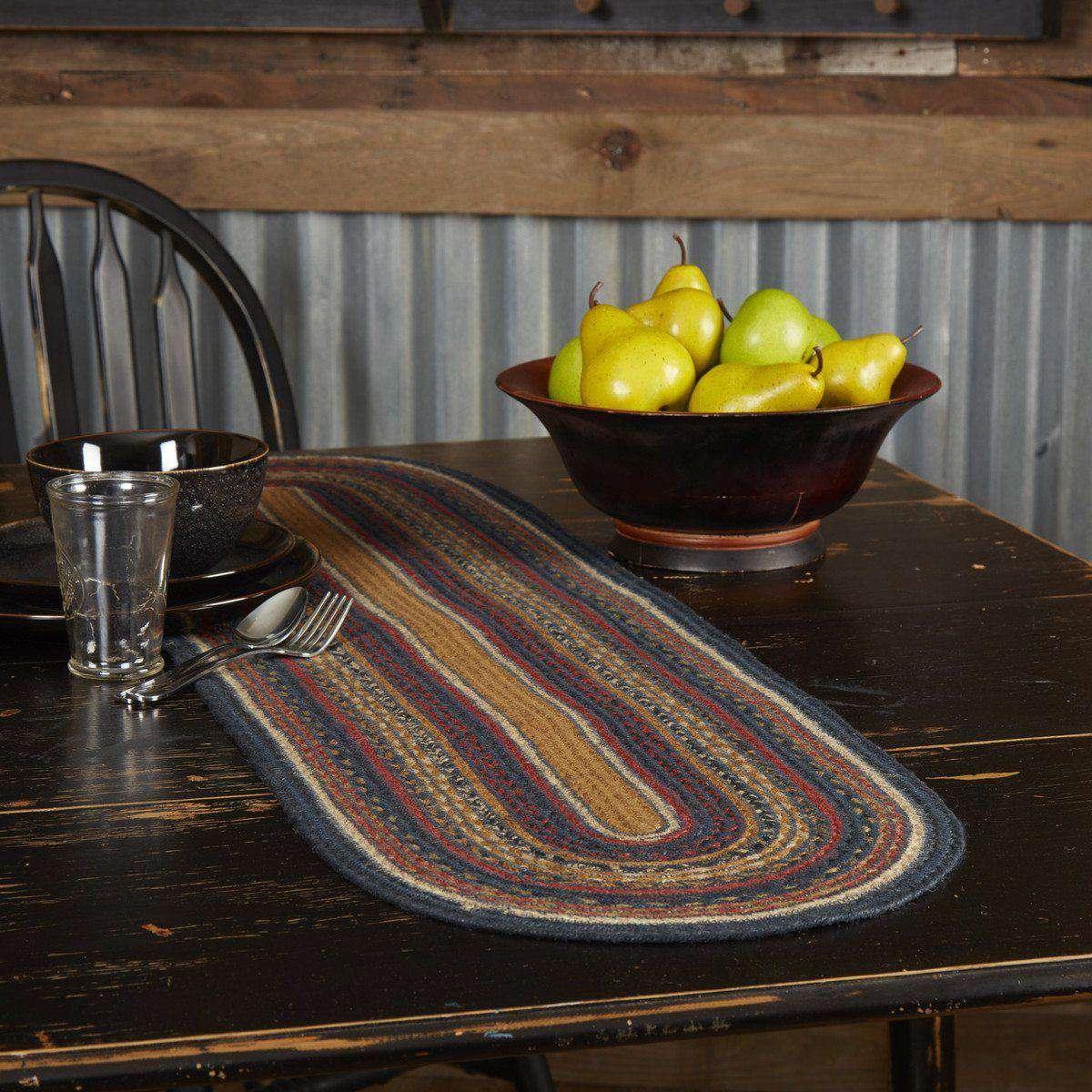 Stratton Jute Braided Table Runner table runner VHC Brands 13" x 48" 