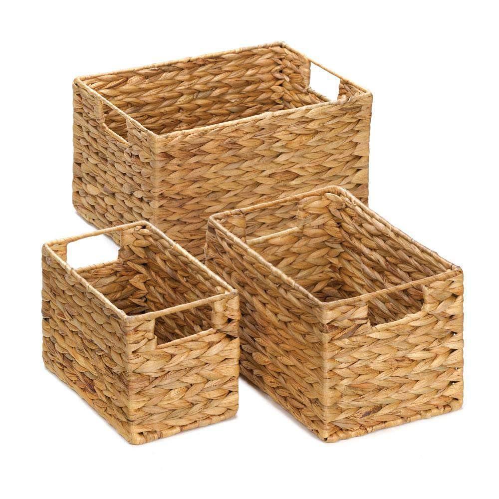 Straw Nesting Baskets set of 3 - The Fox Decor