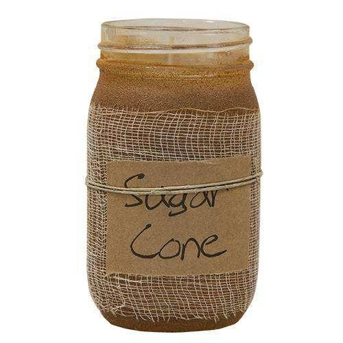 Sugar Cone Jar Candle, 16oz - The Fox Decor
