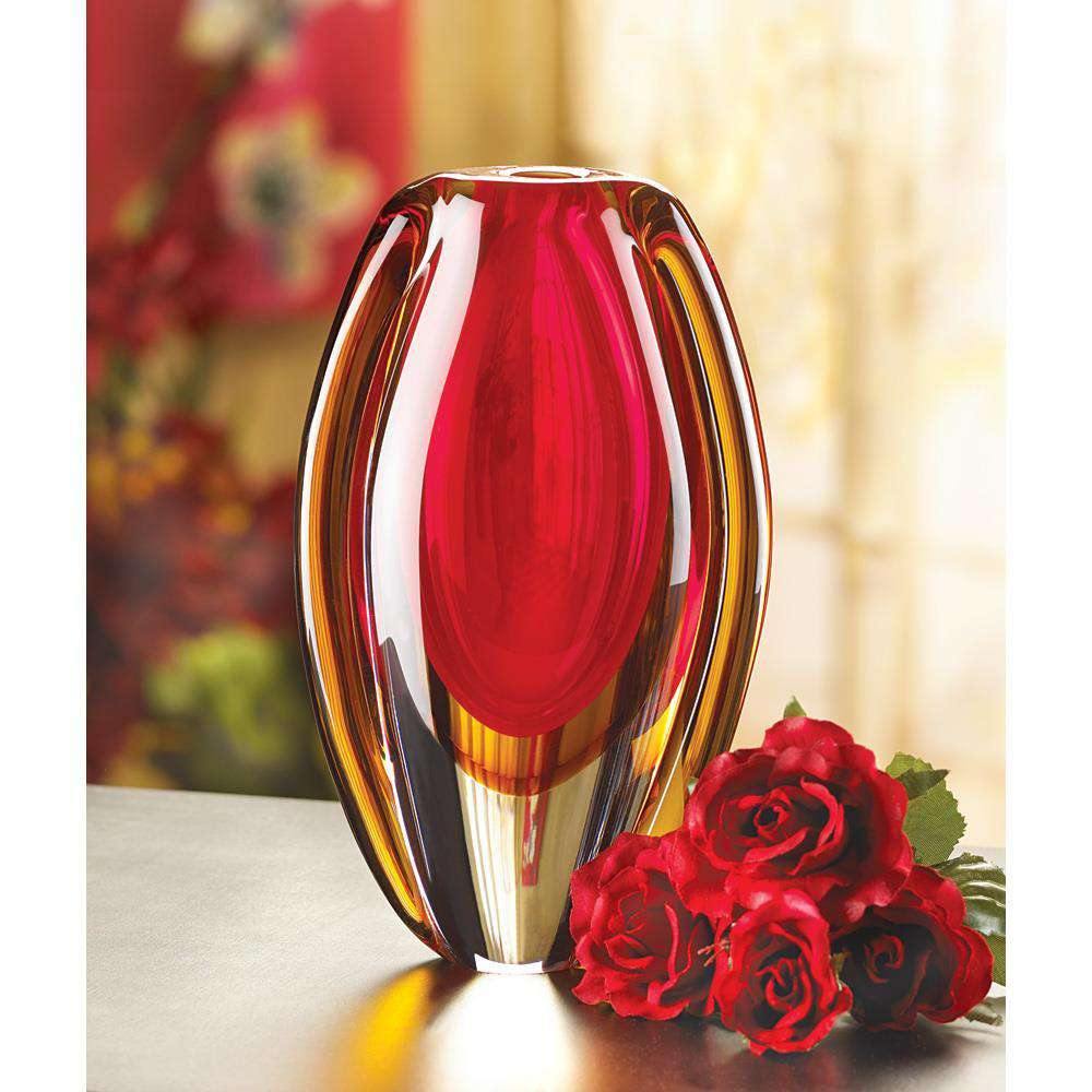 Sunfire Glass Vase - The Fox Decor