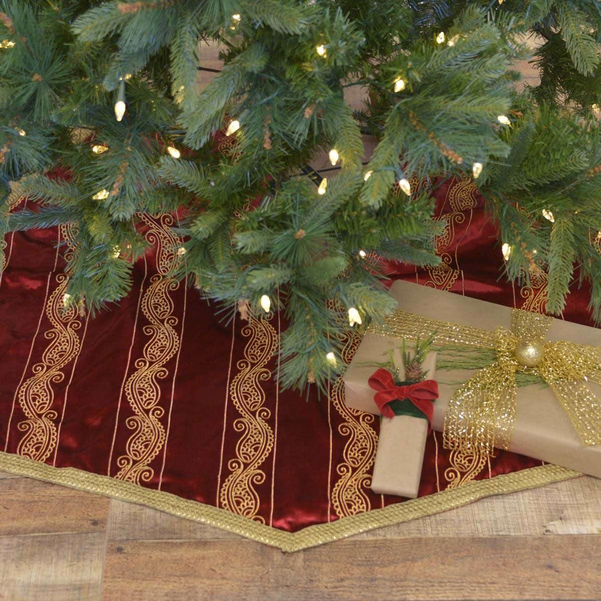 Yule Christmas Tree Skirt 55 VHC Brands - The Fox Decor