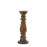Thumbnail for Tall Antique-Style Wooden Candle Holder - The Fox Decor
