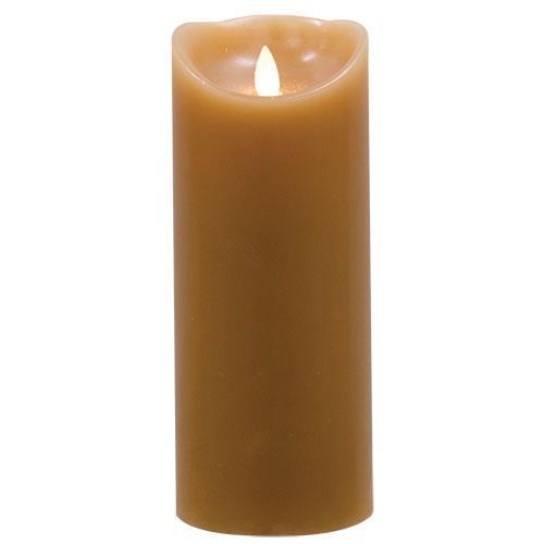 Tan Flicker Pillar, 6" Pillars/Tealights/Votives CWI+ 