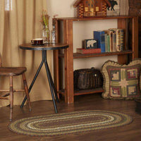 Thumbnail for Tea Cabin Jute Braided Rugs Oval Rugs VHC Brands 3'x5' 