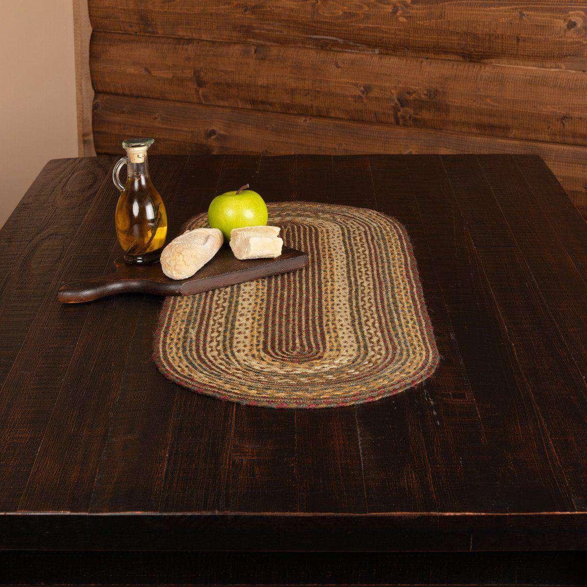 Tea Cabin Jute Braided Table Runner table runner VHC Brands 13" x 36" 