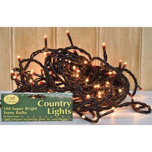Teeny Lights, Brown Cord, 100ct Light Strands CWI+ 
