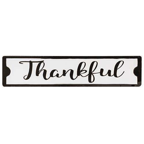 Thankful Black and White Street Sign New Everyday CWI+ 
