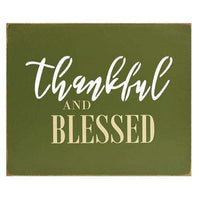 Thumbnail for Thankful & Blessed Cutout Wood Sign Pictures & Signs CWI+ 