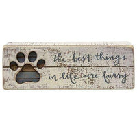 Thumbnail for The Best Things In Life Are Furry Slat Box Sign General CWI+ 