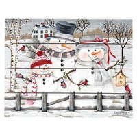 Thumbnail for The Snow Family Pallet Art Winter Signs CWI+ 
