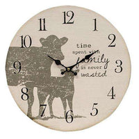 Thumbnail for Time Spent Decorative Clock with Cow Silhouettes wall clocks CWI+ 