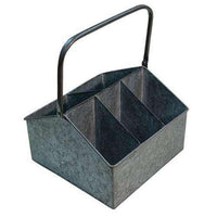 Thumbnail for Tin Compartment Basket, 9x6 - The Fox Decor