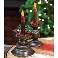 Thumbnail for Tin Pedestal Taper Holder - The Fox Decor